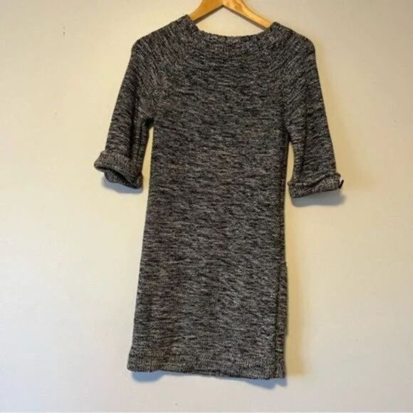 Line the label chunky knit sweater dress with front pockets grey marmalade Small - Picture 2 of 8